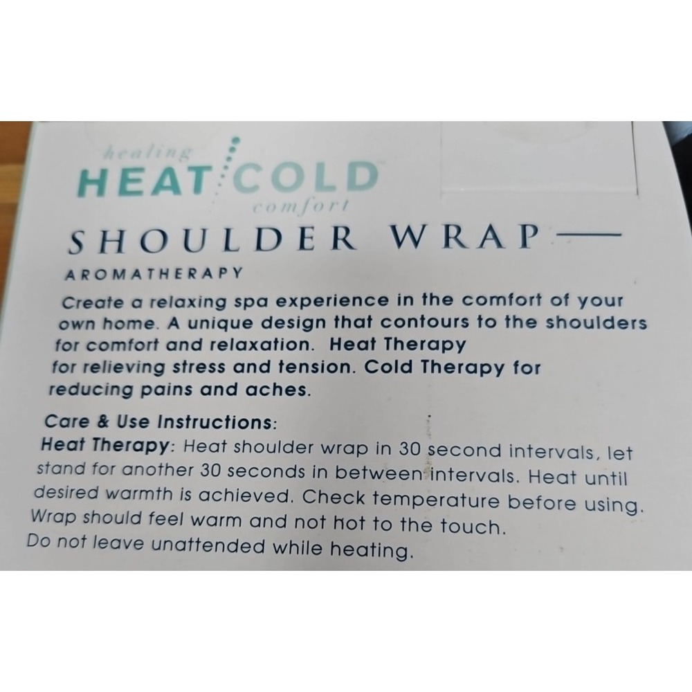 EVRIHOLDER NIB Healing Hot Cold Shoulder Wrap Aromatherapy Weighted Microwavable - Picture 6 of 16